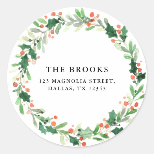 kerstfeestdag: label ticker (Voorkant)