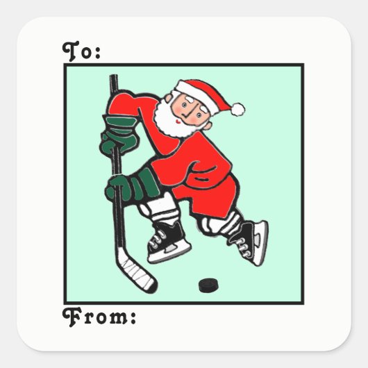 Kerstfeestdag - Labels met kerstcadeautjes (Voorkant)