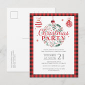 Kerstfeestdag Land Lumberjack Buffalo Uitnodiging Briefkaart (Voorkant / Achterkant)