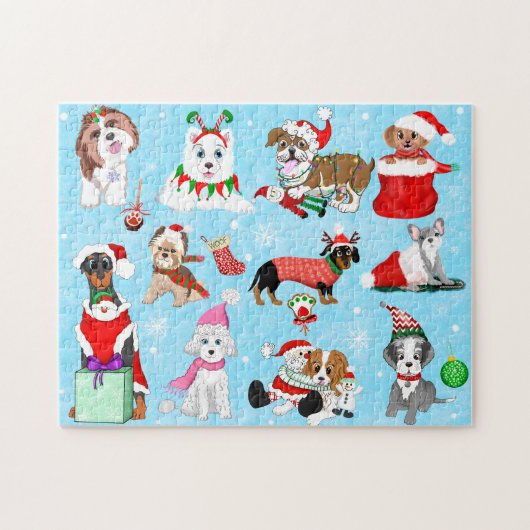 Kerstfeestdag Legpuzzel (Horizontaal)