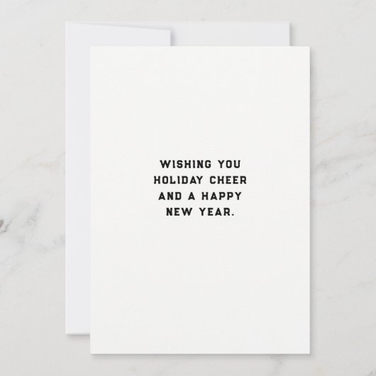 Kerstfeestdag leraar bedankkaart (Achterkant)