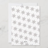 Kerstfeestdag - Liefde & Joy Periwinkle-fotokaart Feestdagenkaart (Achterkant)