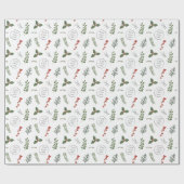 kerstfeestdag - Logo - Kleine zakelijke promotie Cadeaupapier (Vlak)