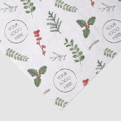 kerstfeestdag - Logo - Kleine zakelijke promotie Tissuepapier (Detail)