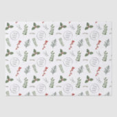 kerstfeestdag - Logo - Kleine zakelijke promotie Tissuepapier (Voorkant)