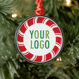 kerstfeestdag Logo niet minimum Metalen Ornament