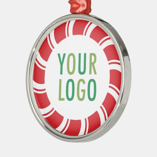 kerstfeestdag Logo niet minimum Metalen Ornament (Links)