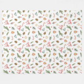 Kerstfeestdag Magic Fleece Deken (Voorkant (Horizontaal))