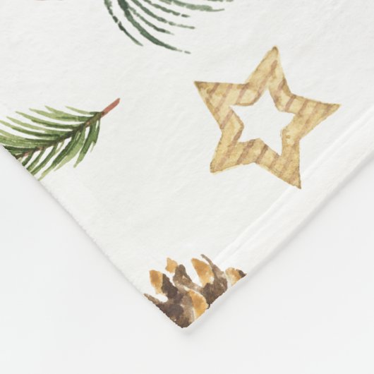 Kerstfeestdag Magic Fleece Deken (Hoek)