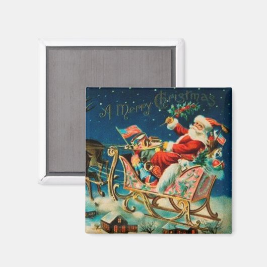 kerstfeestdag magneet (Voorkant / Achterkant)