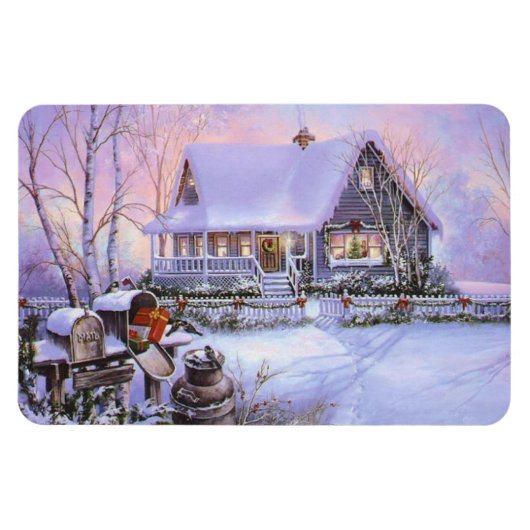 Kerstfeestdag Magnet Magneet (Horizontaal)