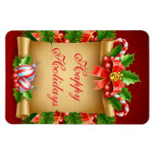 Kerstfeestdag Magnet Magneet (Horizontaal)