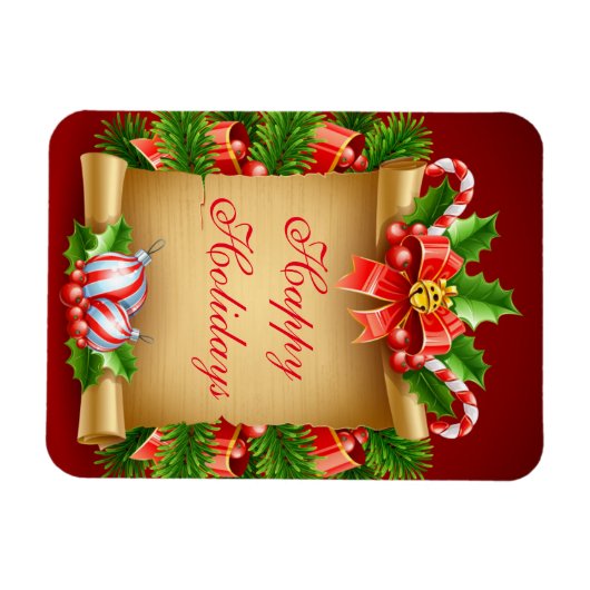 Kerstfeestdag Magnet Magneet (Horizontaal)