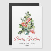 kerstfeestdag, magnetische Kaart (Voorkant / Achterkant)