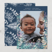 Kerstfeestdag - marinekamer feestdagenkaart (Voorkant / Achterkant)