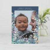 Kerstfeestdag - marinekamer feestdagenkaart (Staand voorkant)