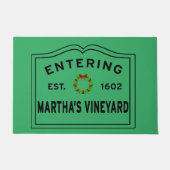 Kerstfeestdag massachusetts van Martha's wijnwerf Deurmat (Voorkant)