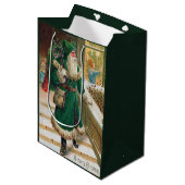 Kerstfeestdag  medium cadeauzakje (Voorkant Gekanteld)