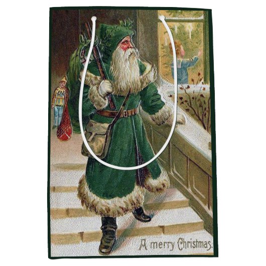 Kerstfeestdag medium cadeauzakje (Voorkant)