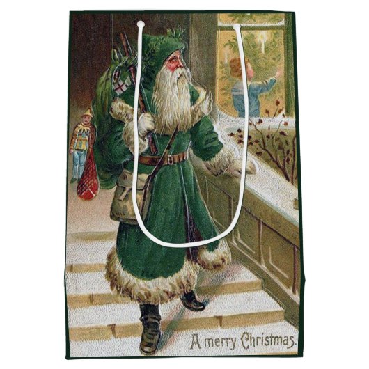 Kerstfeestdag  medium cadeauzakje (Achterkant)