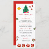 Kerstfeestdag Menu (Voorkant / Achterkant)