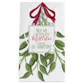 Kerstfeestdag Merry Mistletoe Cute Whimsical Klein Cadeauzakje (Voorkant)