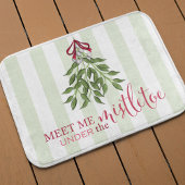 Kerstfeestdag Merry Mistletoe Whimsical Fun Badmat