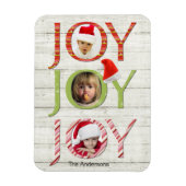 kerstfeestdag met aangepaste foto's magneet (Verticaal)