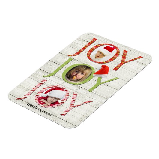kerstfeestdag met aangepaste foto's magneet (Linkerzijde)