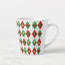 Kerstfeestdag met argyle Pattern Retro