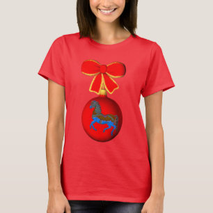 kerstfeestdag met Carousel Horse Cute Holiday T-shirt