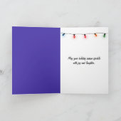 Kerstfeestdag met de labrador Retriever Feestdagen Kaart (Binnen)