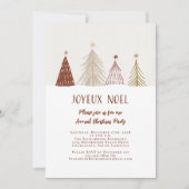 Kerstfeestdag met de nieuwe bomen Snow Elegant Par Kaart (Voorkant)