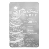 Kerstfeestdag met de Silver-feestdag Magneet (Verticaal)