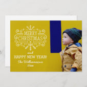 kerstfeestdag met feestdag met feestdag feestdagenkaart (Voorkant / Achterkant)