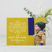 kerstfeestdag met feestdag met feestdag feestdagenkaart (Staand voorkant)