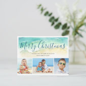 Kerstfeestdag met feestdag voor kerstfeestelijke f briefkaart (Staand voorkant)