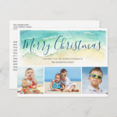 Kerstfeestdag met feestdag voor kerstfeestelijke f briefkaart (Voorkant / Achterkant)