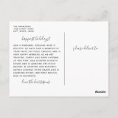 Kerstfeestdag met feestdag voor kerstfeestelijke f briefkaart (Achterkant)