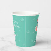Kerstfeestdag met feestelijke feestdagen papieren bekers (Rechts)