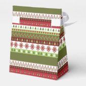 kerstfeestdag met feesttekentaar bedankdoosjes (Achterkant)