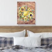 kerstfeestdag met fotocollage canvas afdruk (Insitu (Slaapkamer))