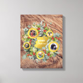 kerstfeestdag met fotocollage canvas afdruk (Voorkant)