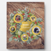 kerstfeestdag met fotocollage fotoplaat (Voorkant)