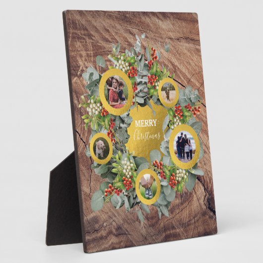 kerstfeestdag met fotocollage fotoplaat (Zijkant)
