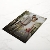 Kerstfeestdag met gehuwde Folie voor kerstmis Folie Feestdagenkaart (Gedraaid)