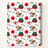 Kerstfeestdag met Goofy Bulldog-naam Notitieboek (Achterkant)