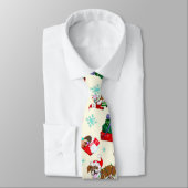 Kerstfeestdag met Goofy Bulldog Stropdas (Gebonden)