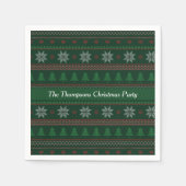  kerstfeestdag met groen kerstfeest servet (Voorkant)