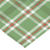 kerstfeestdag met groene feestdag lange tafelloper (Hoek)